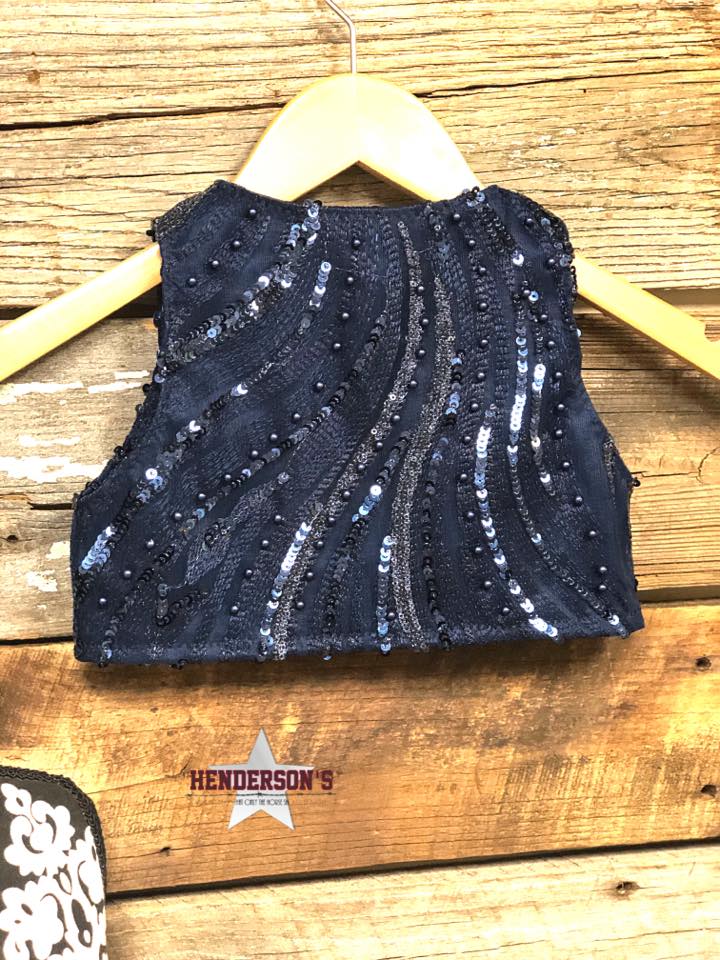 Navy Waves "Mini" Bolero - Image 2