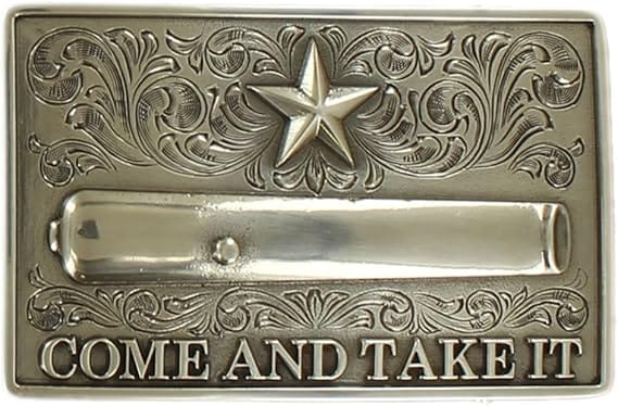 Nocona Belt Buckle ~ Come and Take It