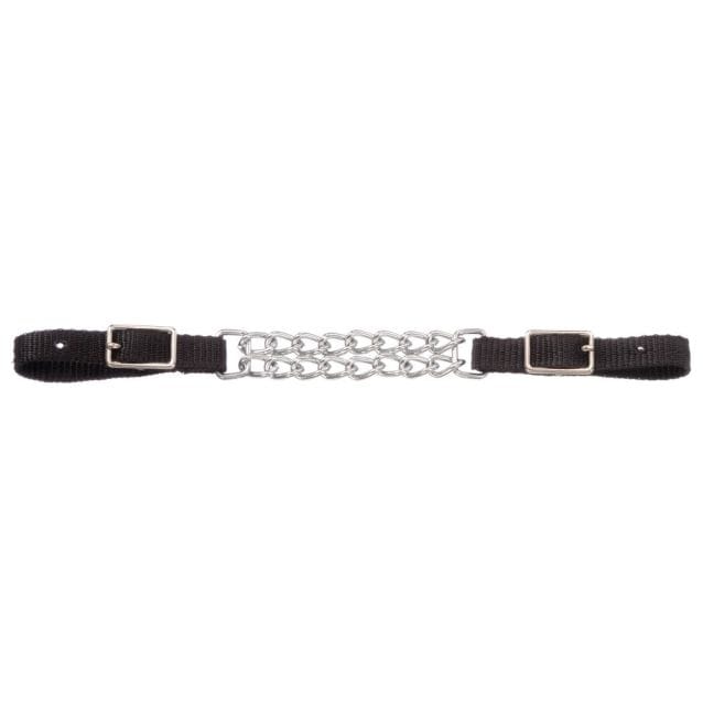 Nylon Curb Strap with Double Chain