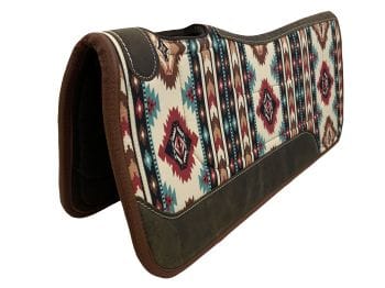 Nylon Top Contoured Felt Saddle Pad ~ Tribal