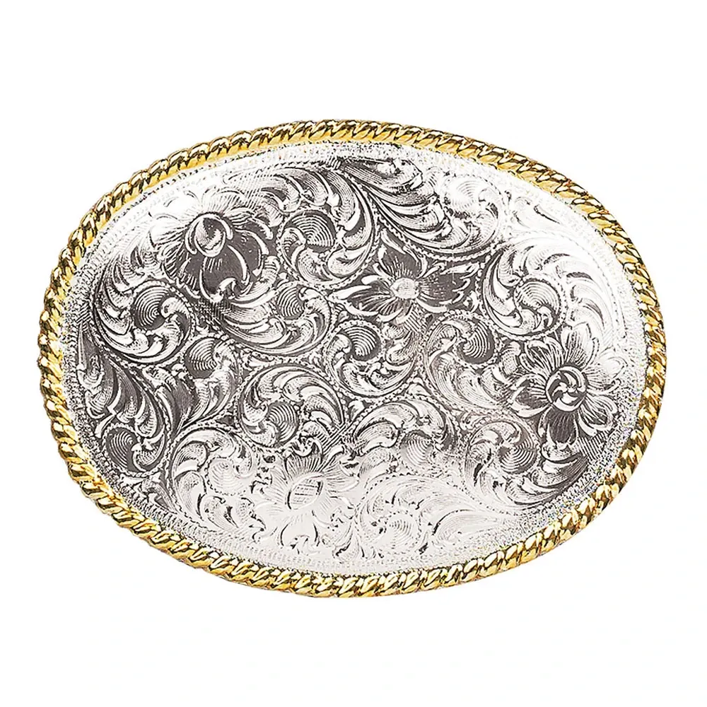 Oval Scrolled Engraved