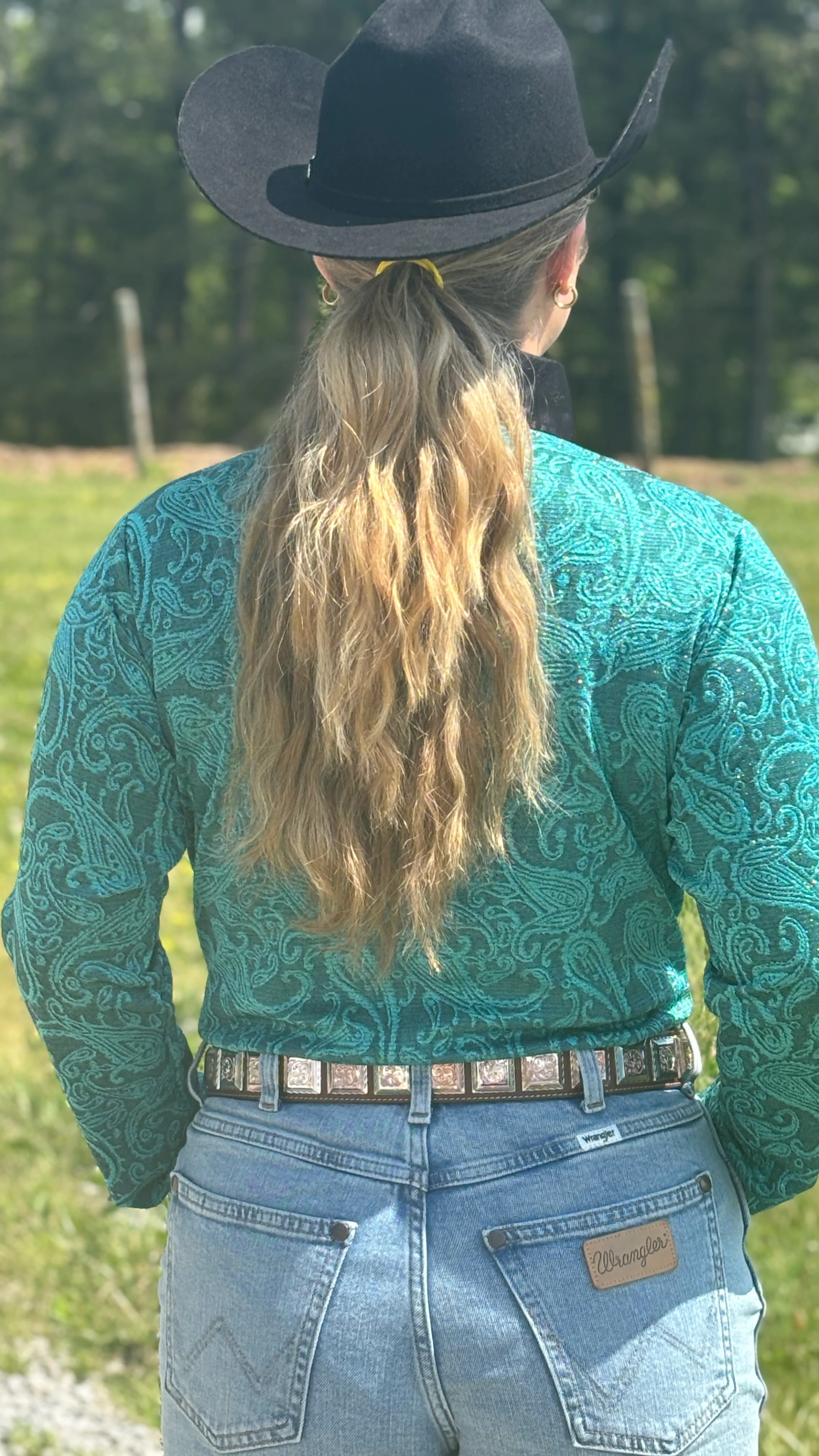 Paisley Front Zip Show Shirt - Image 3