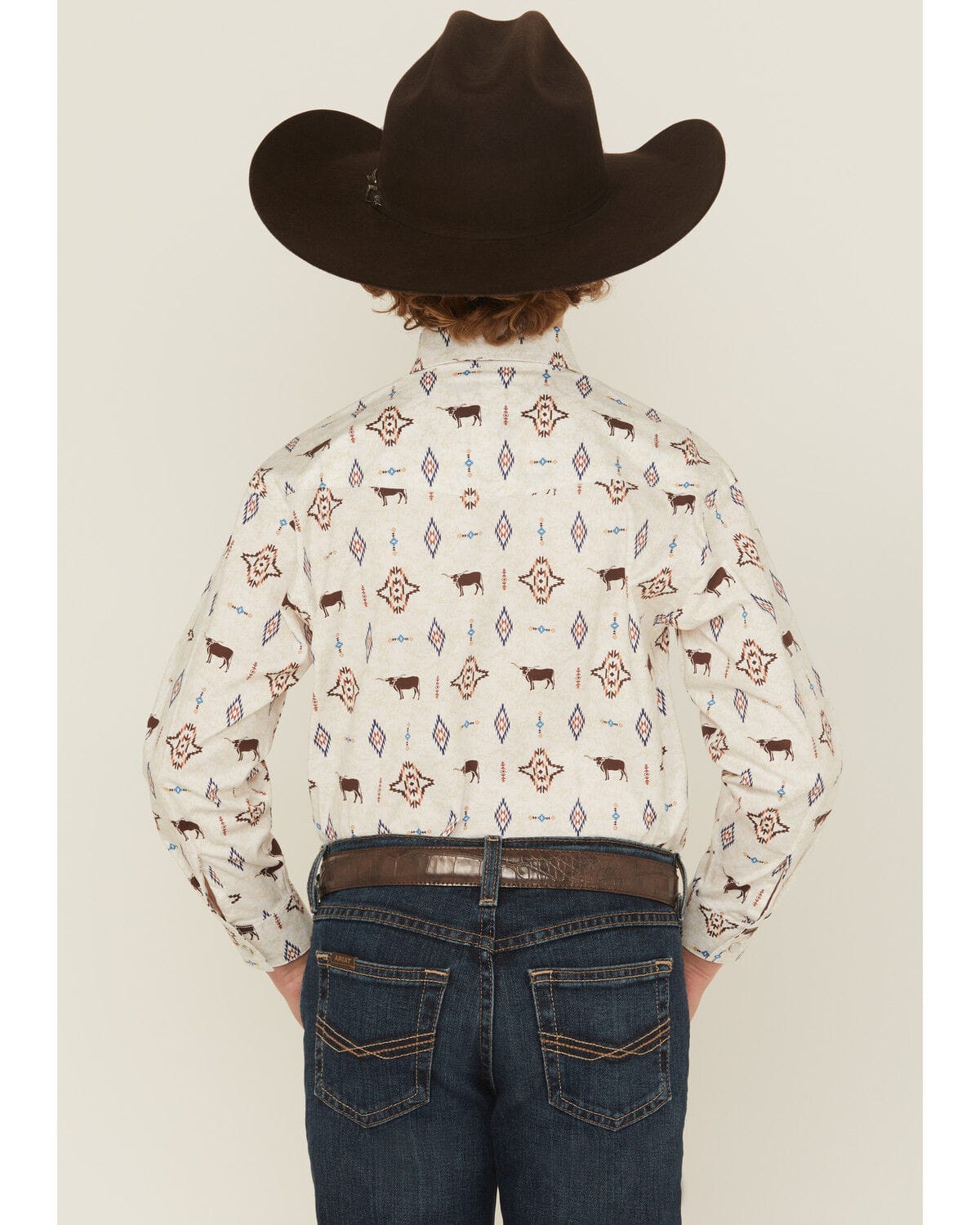 Panhandle Boy's Steerhead Western Shirt - Image 2