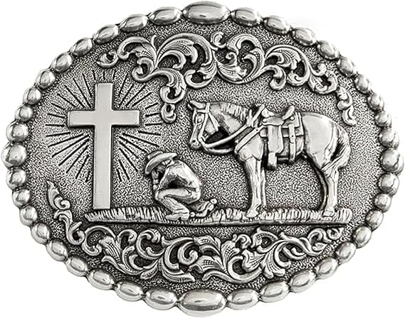 Praying Cowboy Belt Buckle