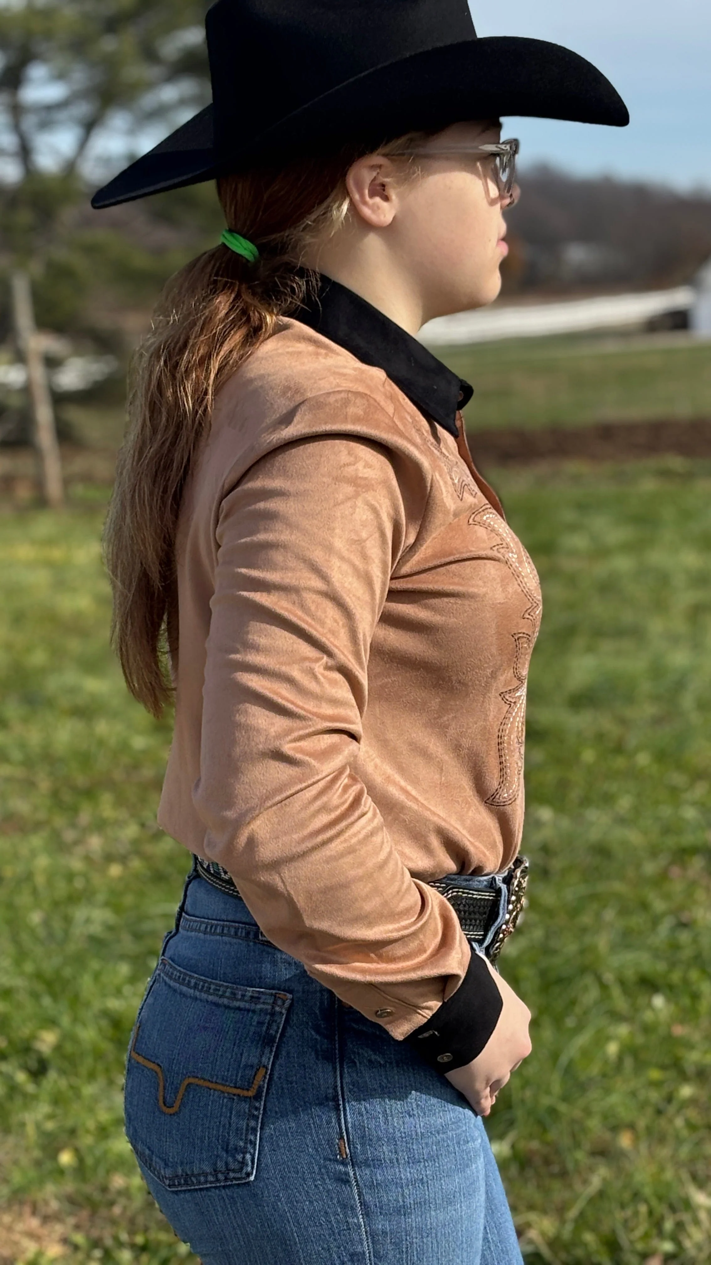 Pullover Button Up by Cowgirl Tuff ~ Tan - Image 3