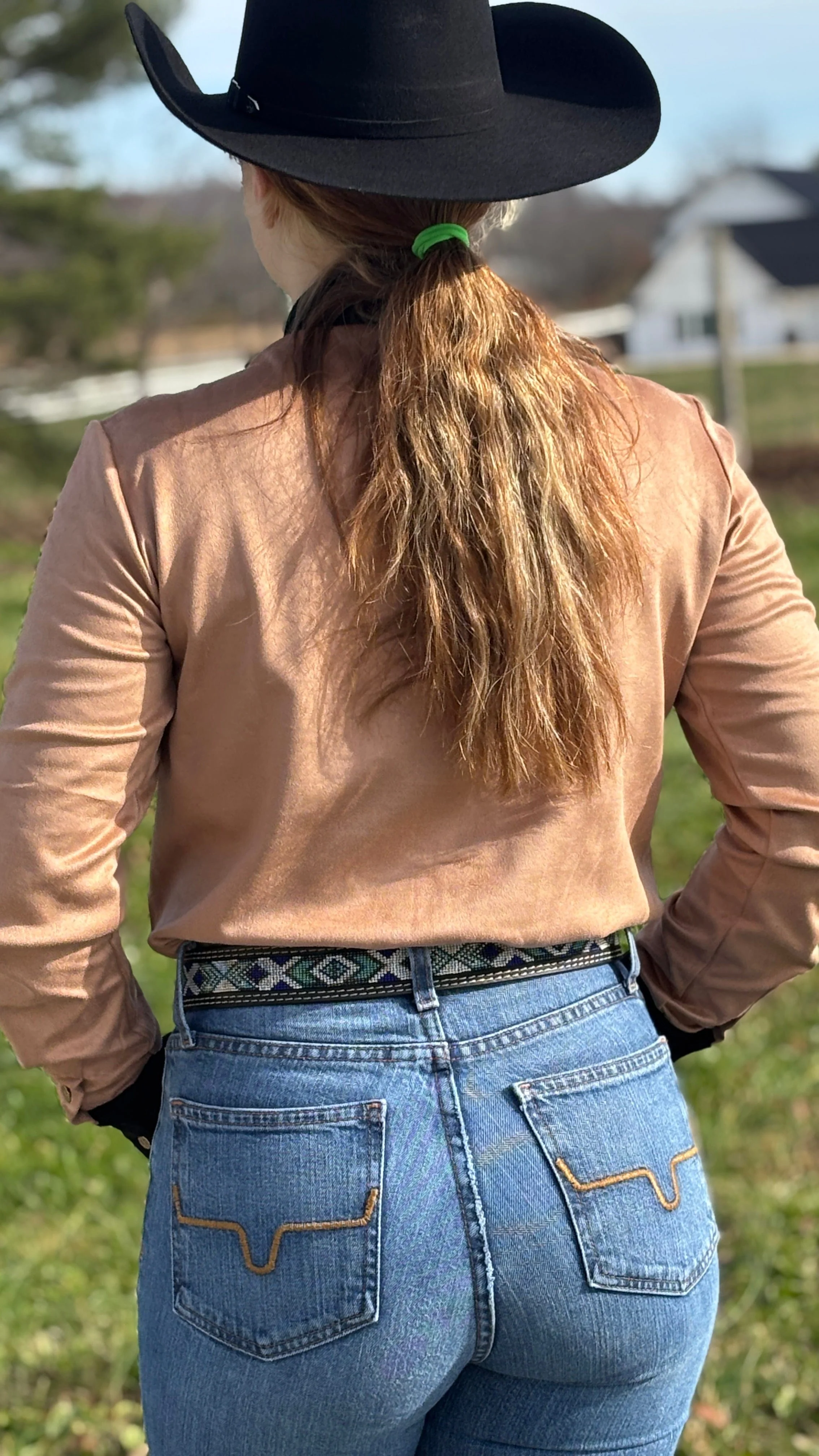 Pullover Button Up by Cowgirl Tuff ~ Tan - Image 5