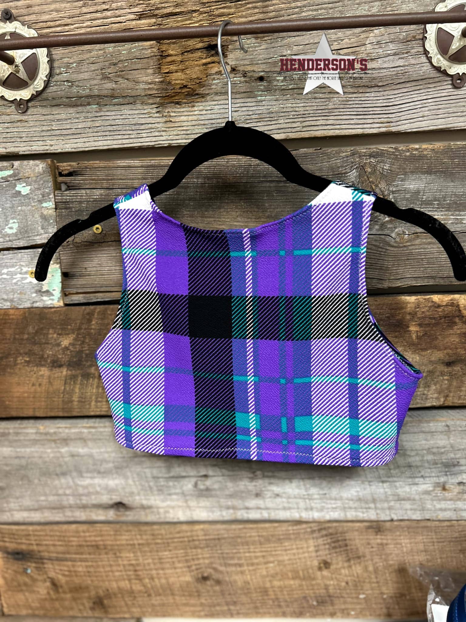 Purple Plaid "Mini"  Youth Bolero - Image 2