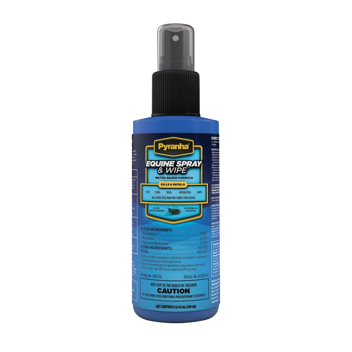 Pyranha Equine Spray & Wipe ~ 3.4 oz