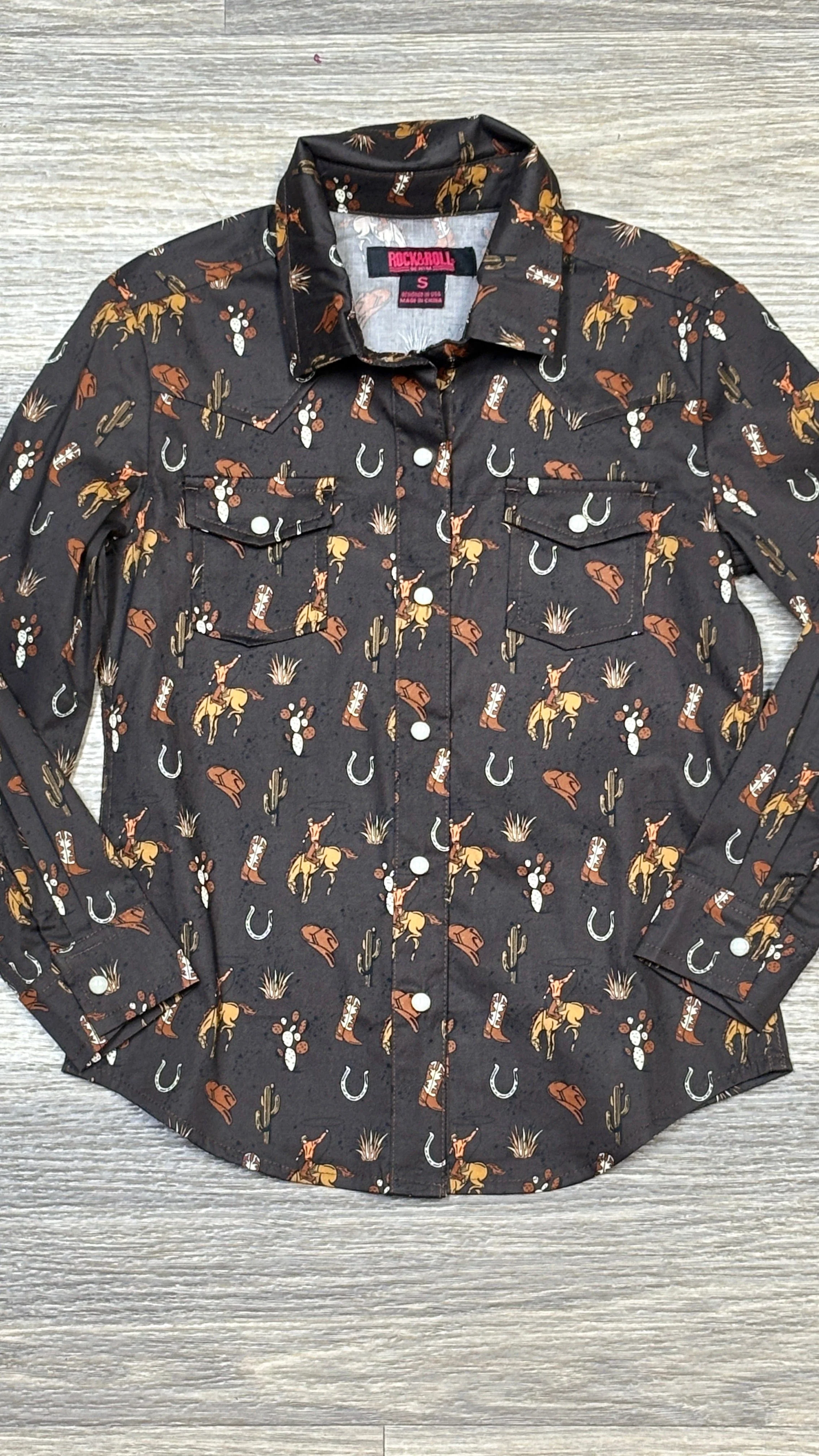 Retro Conversational Shirt by Rock & Roll