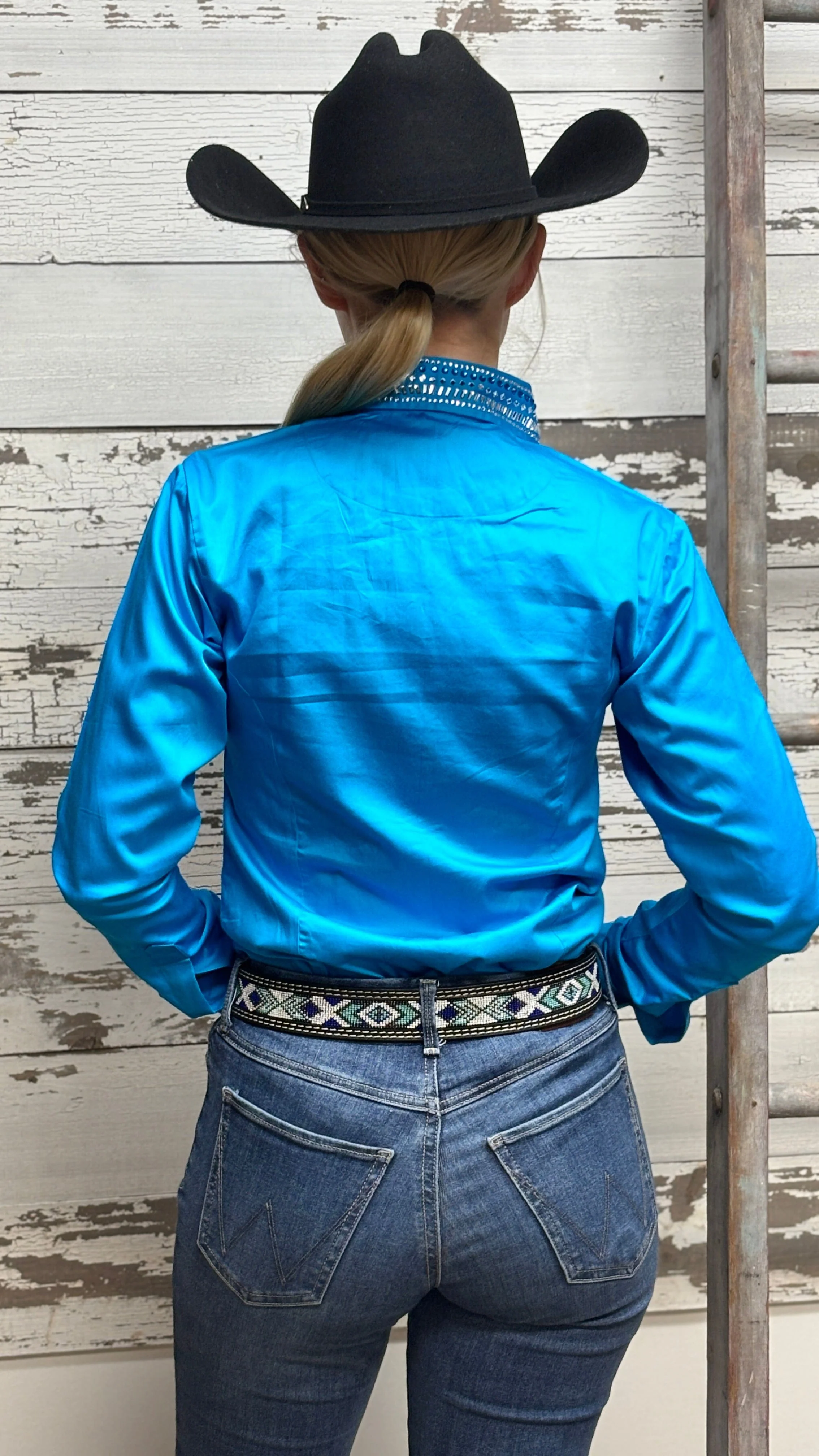 RHC Bling Sateen ~ Malibu Blue - Image 3