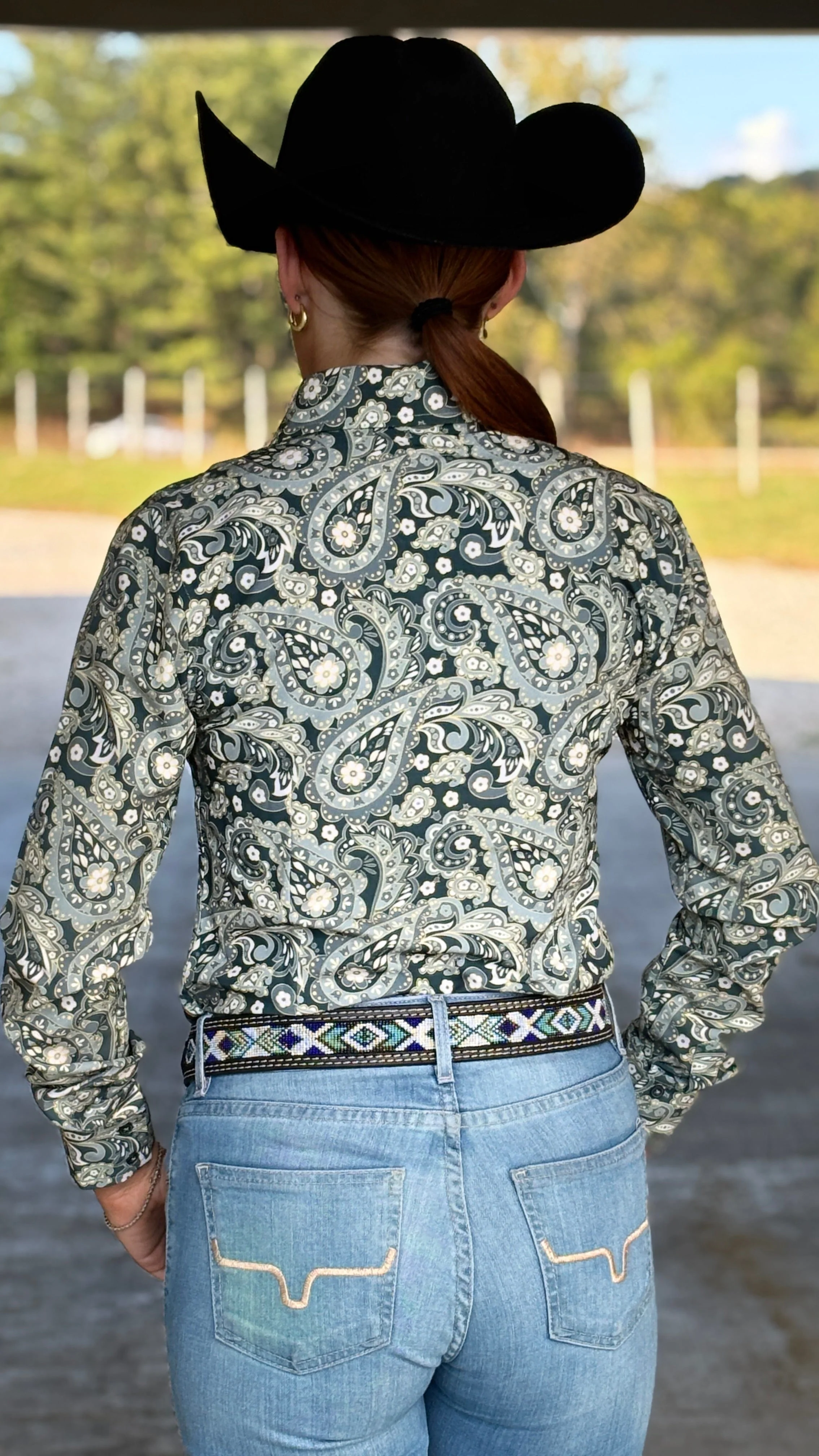 RHC Easy Care Button Down ~ Sage - Image 2