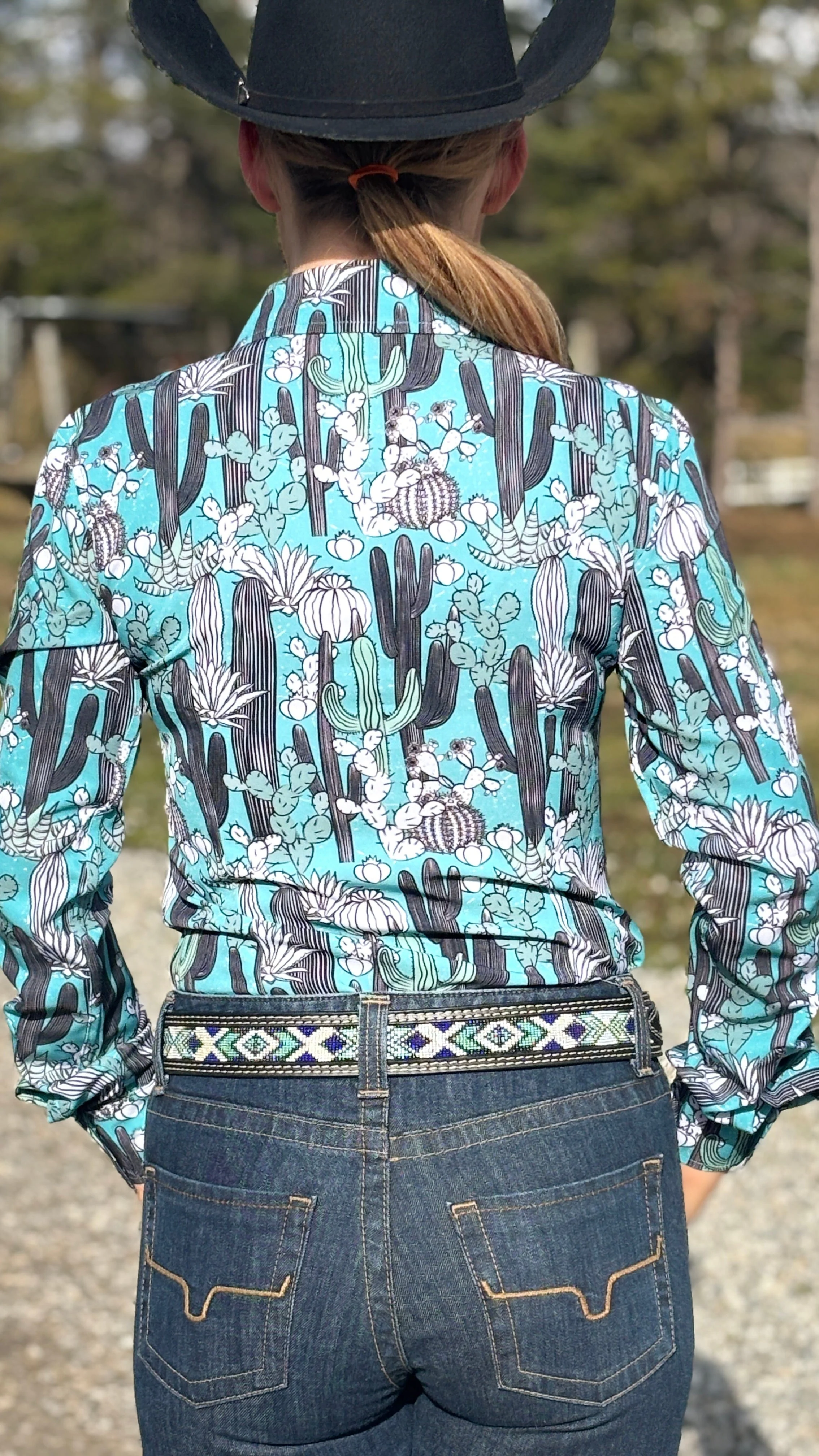 RHC Easy Care Show Shirt ~ Cactus Print - Image 4