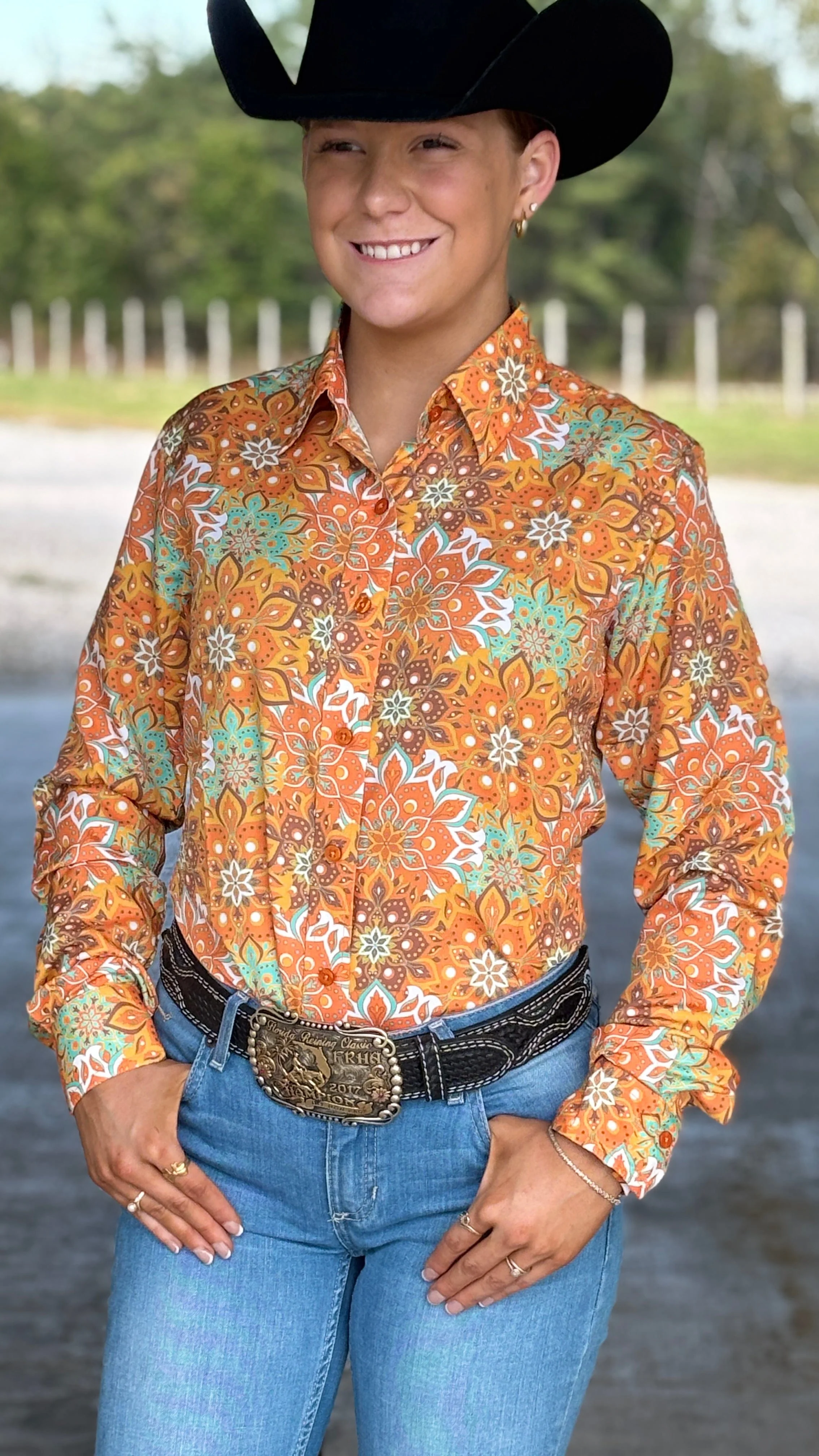 RHC Easy Care Show Shirt ~ Orange - Image 2