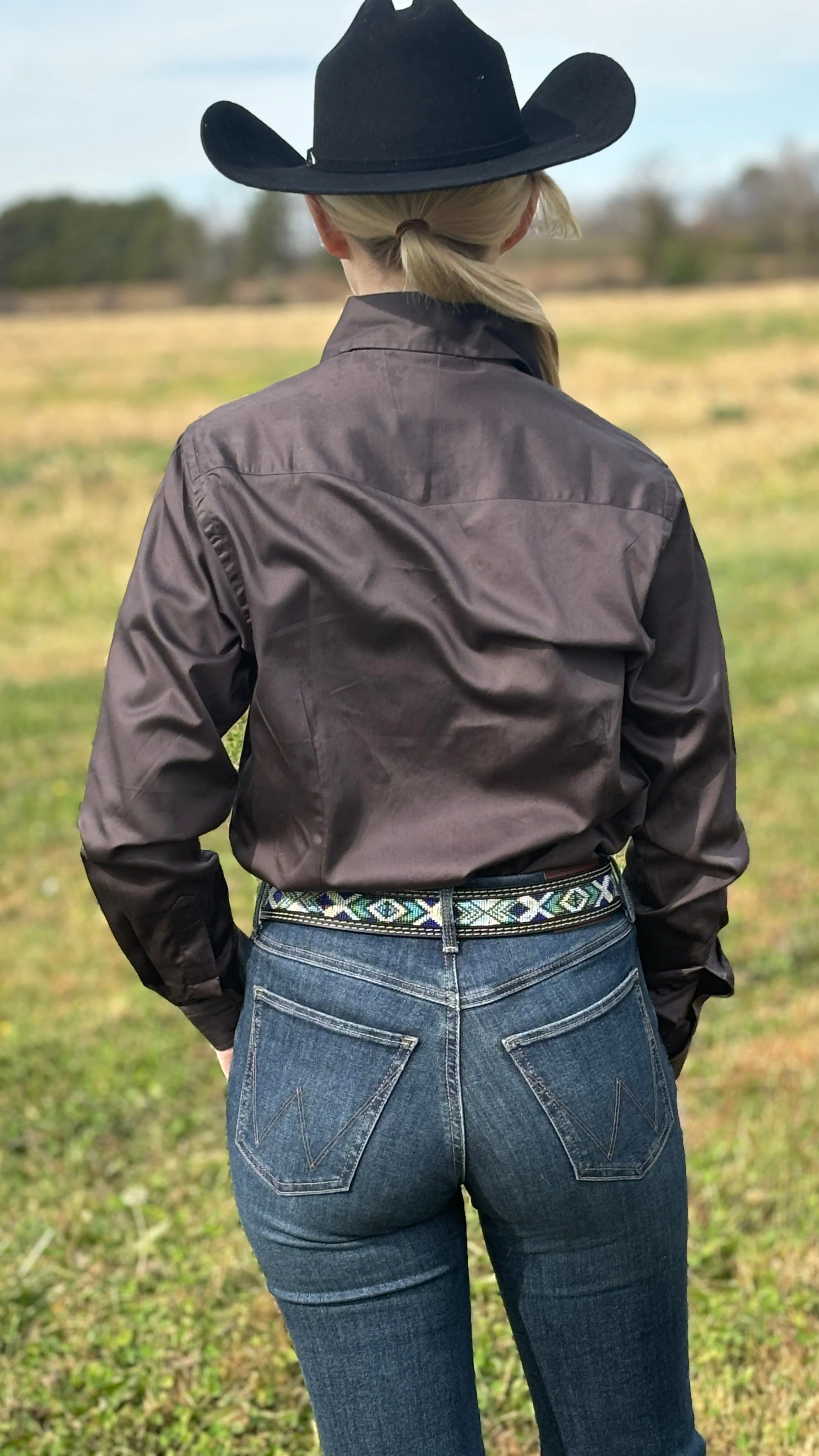 RHC Solid Button Down ~ Charcoal - Image 2