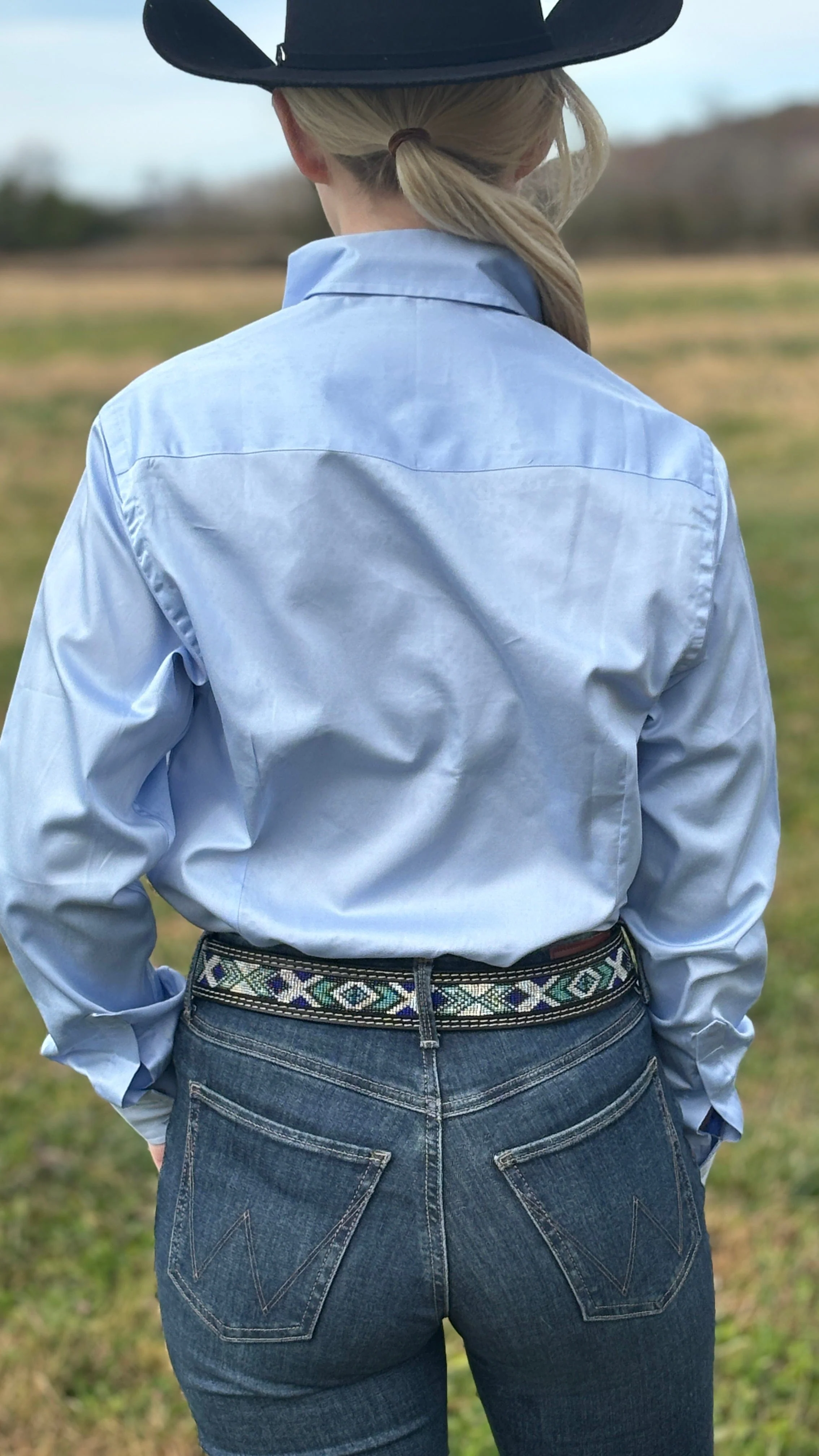 RHC Solid Button Down ~ Periwinkle - Image 2