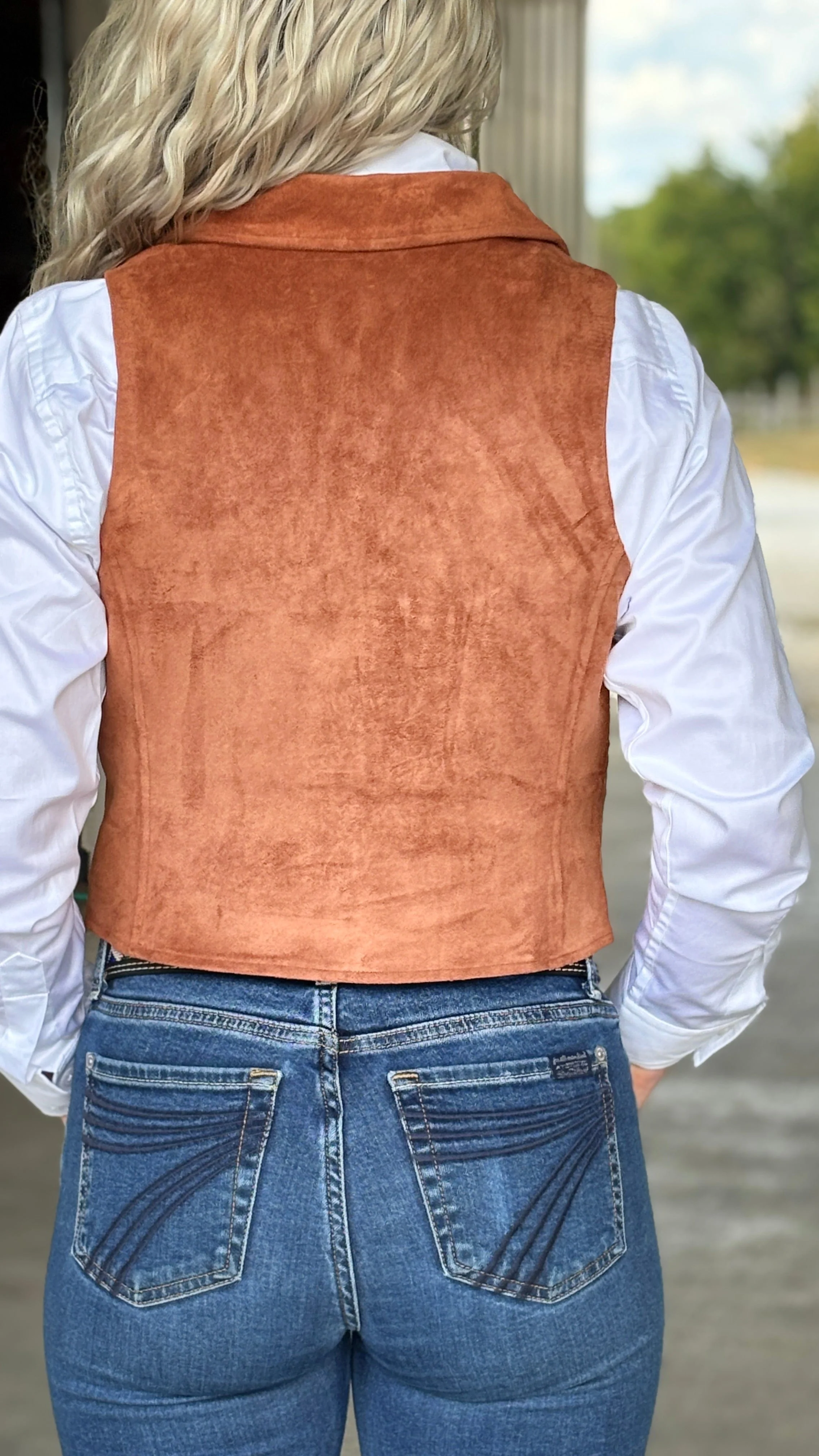 Rock & Roll Cowgirl Embroidered Vest - Image 2