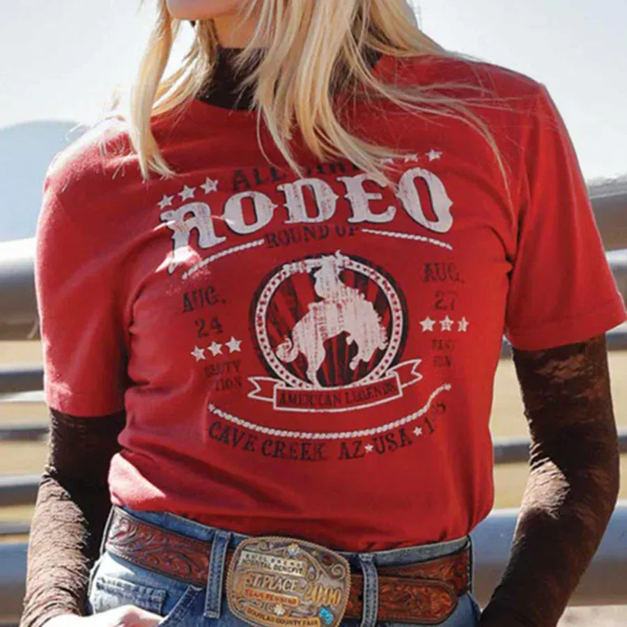 Rodeo Print Tee by Cruel Girl - Image 2
