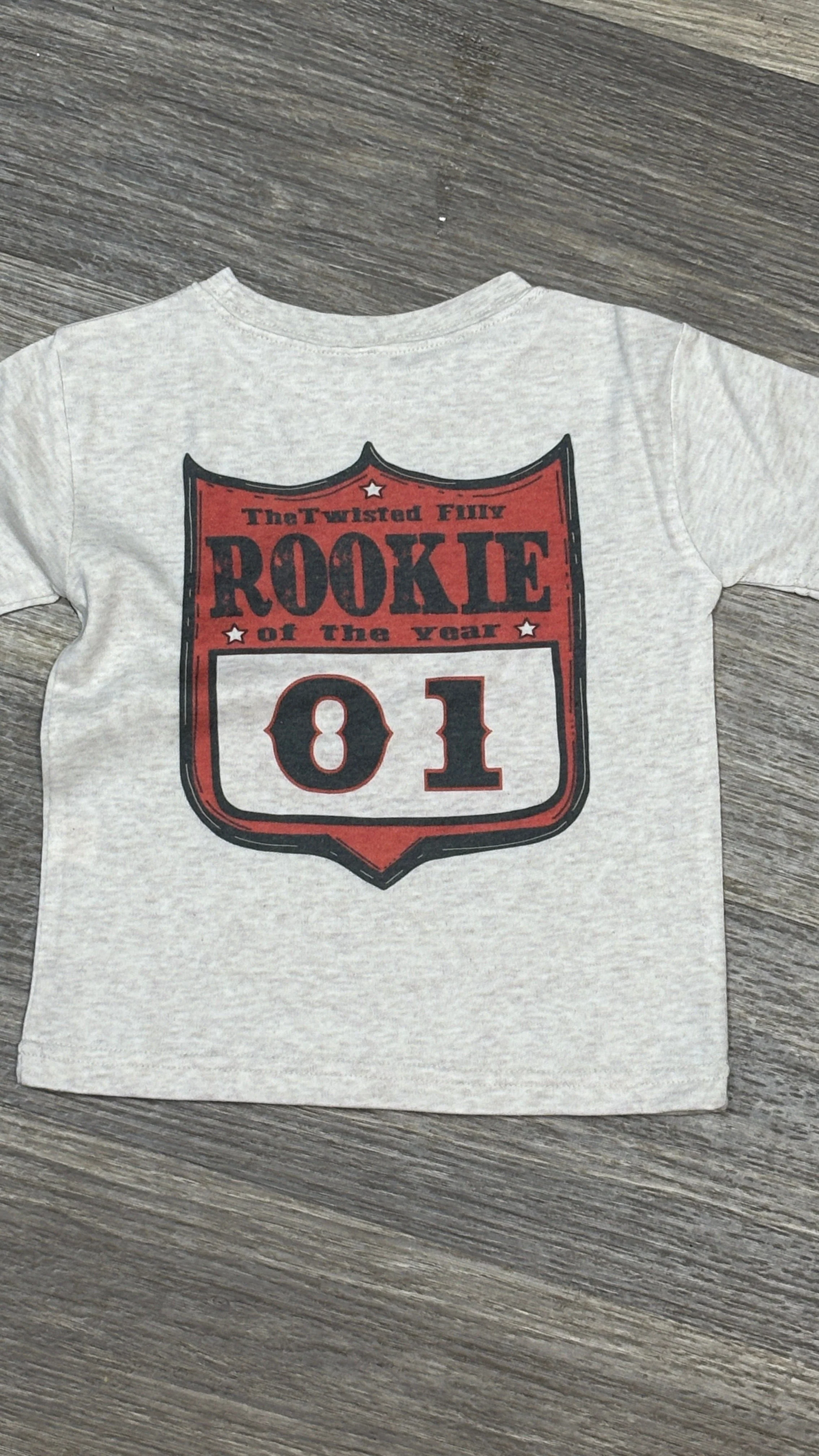 Rookie Of The Year Rodeo Back Number Tee