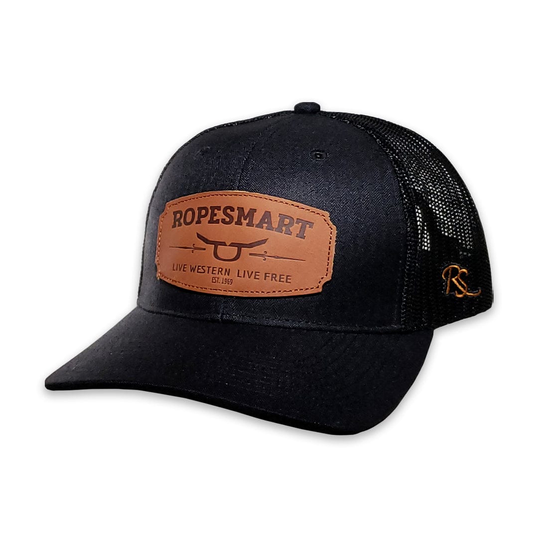 RopeSmart Cap ~ Leather Solo Steer Oval