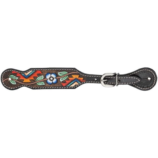 Royal King Aztec & Flower Spur Strap