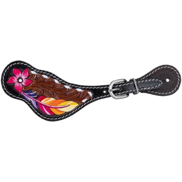 Royal King Feather & Flower Spur Strap