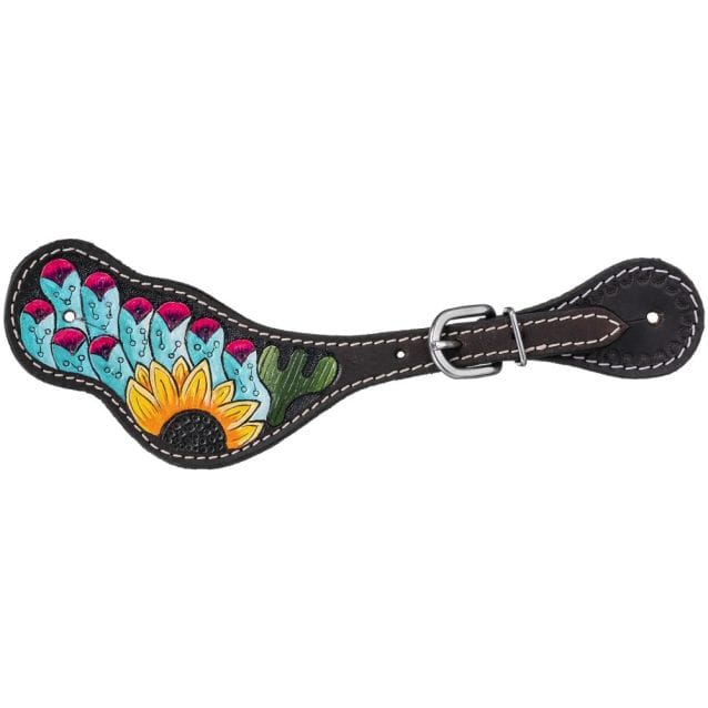 Royal King Sunflower & Cactus Spur Strap