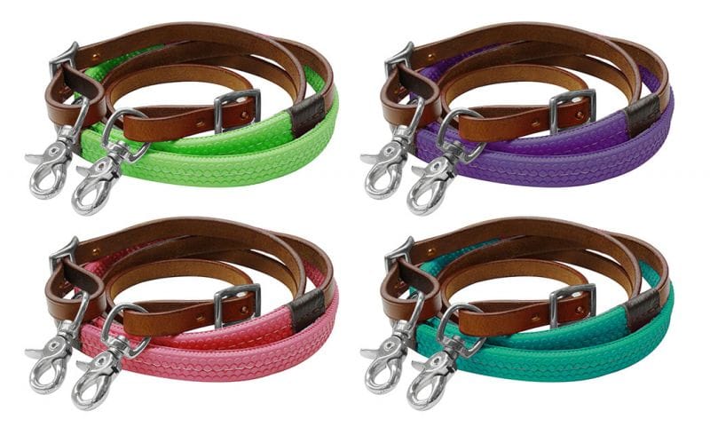 Rubber Grip Barrel Reins