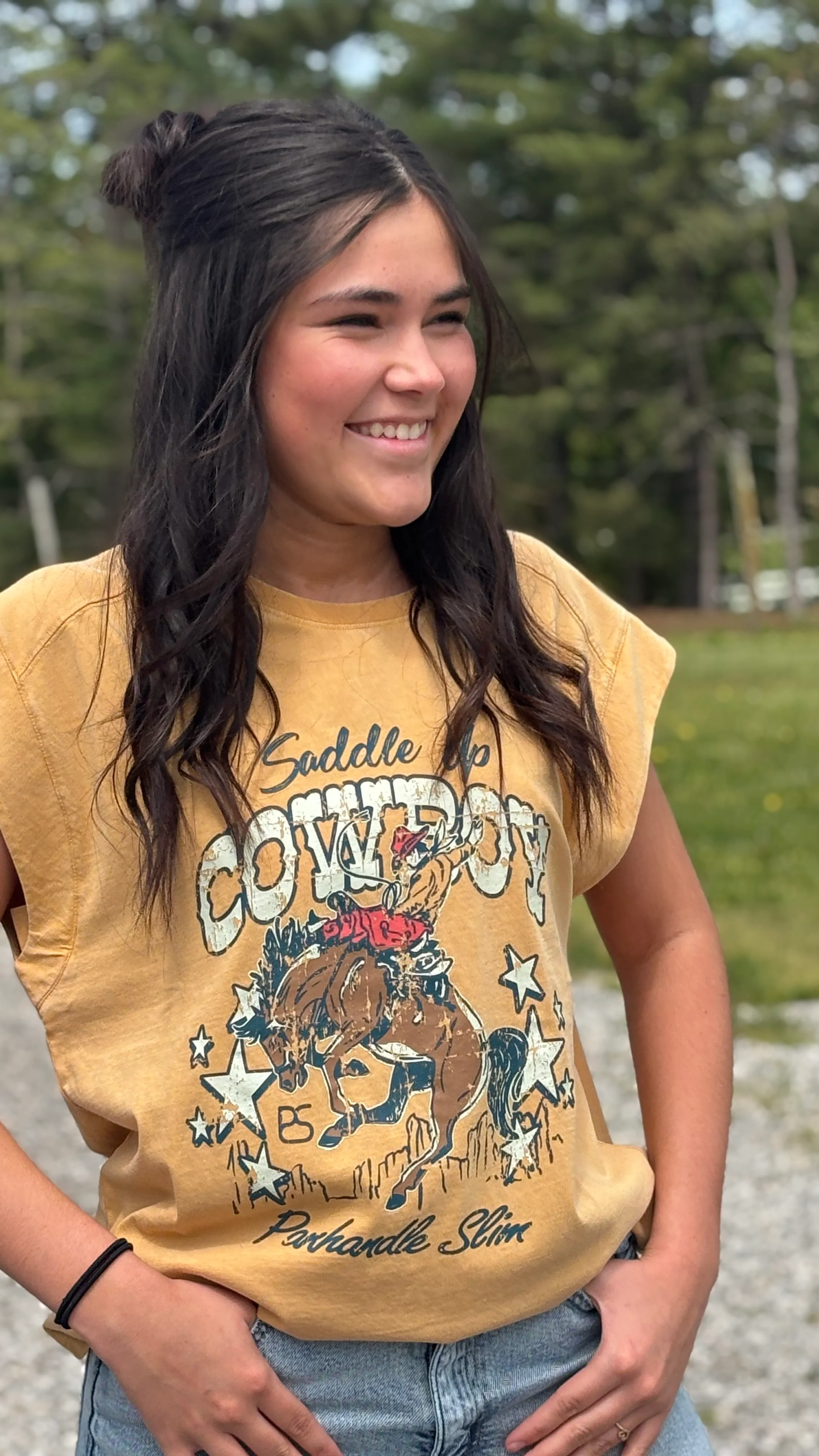 Saddle Up Cowboy Tee by Panhandle