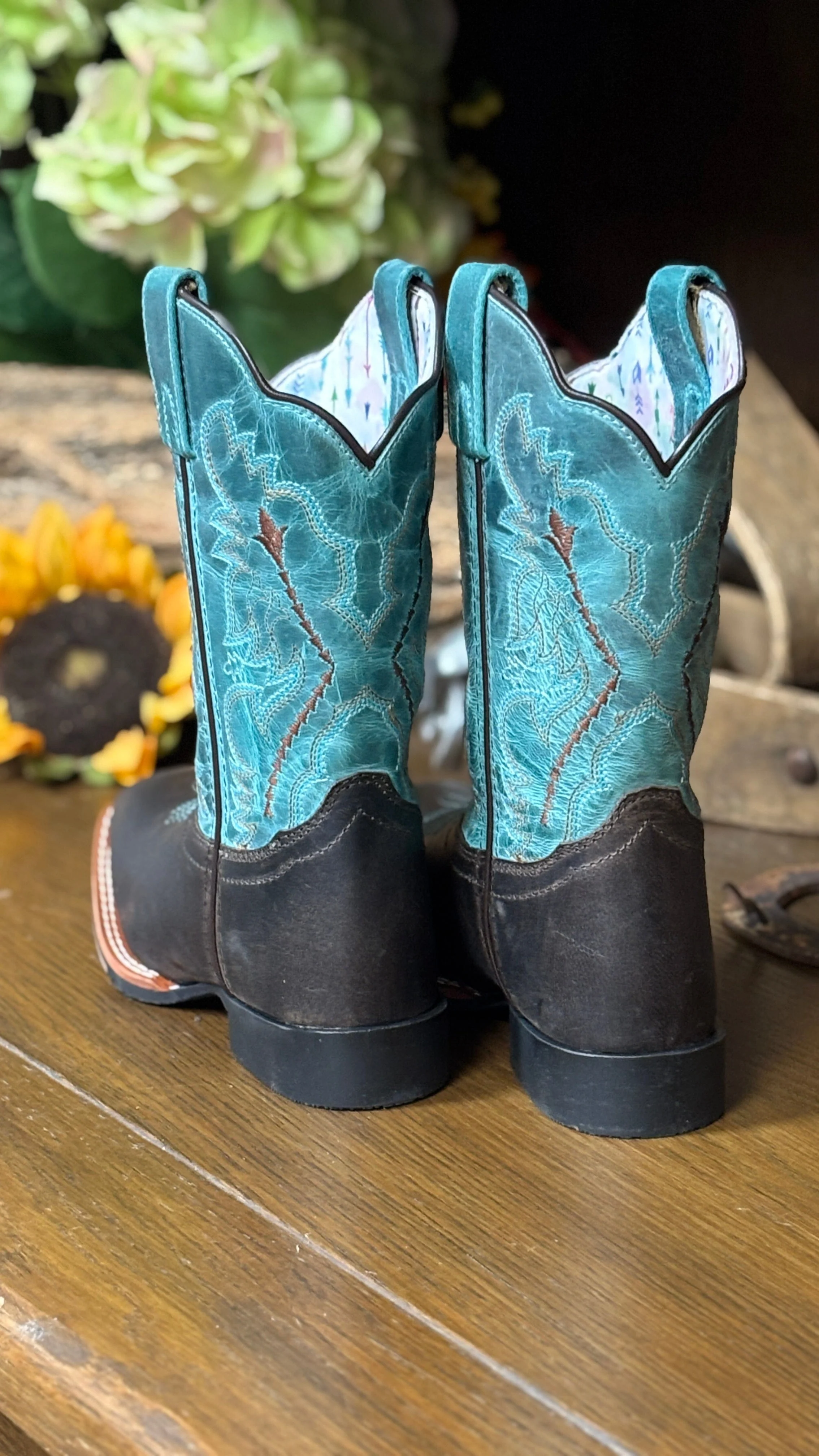 Salina Boots by Dan Post ~ Turquoise - Image 3