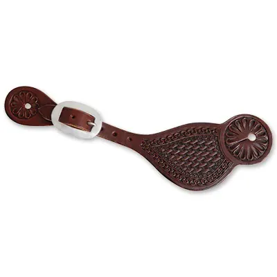 San Carlos Basket Stamp Spur Strap