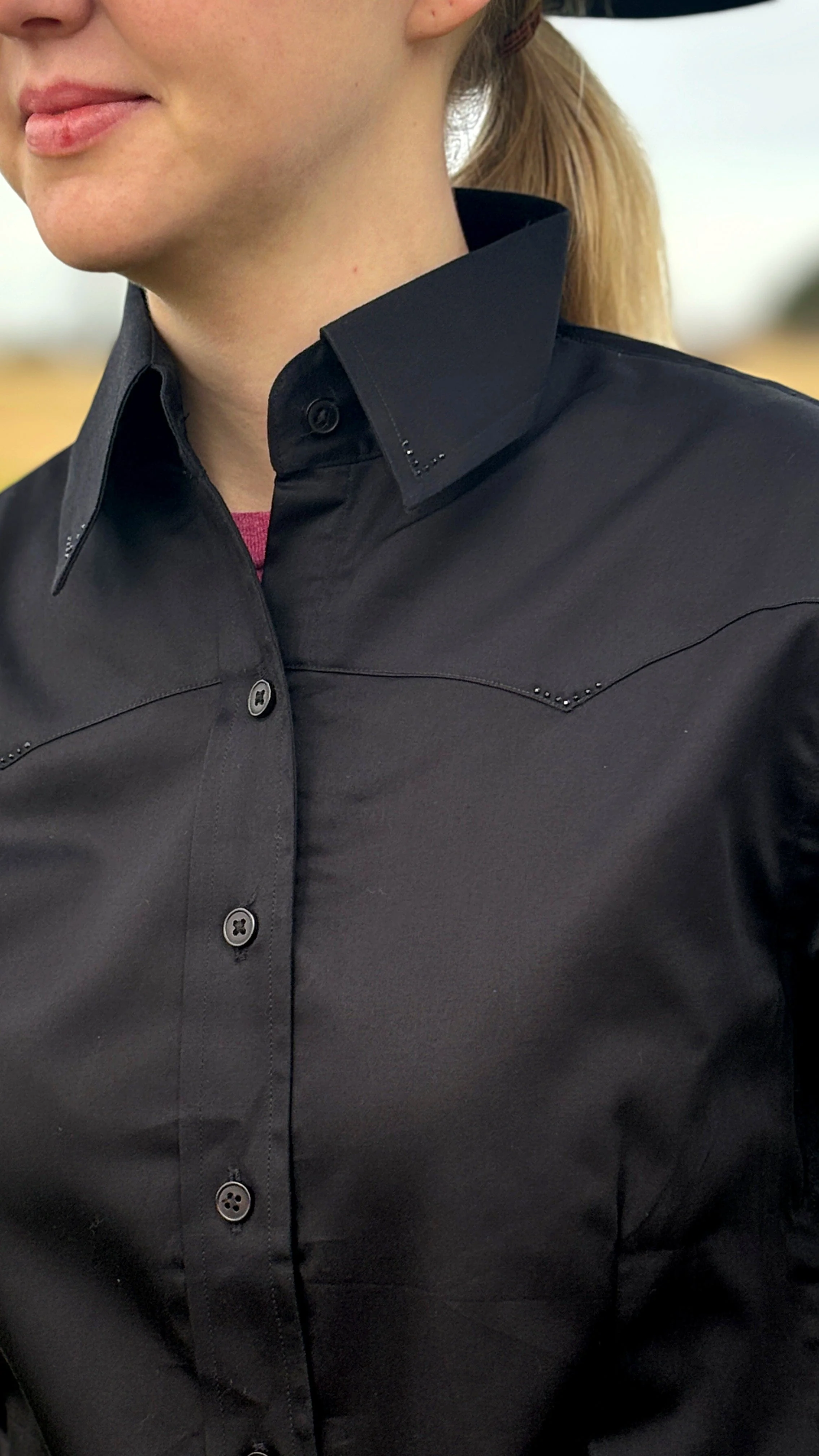 Sateen Solid Shirts ~ Black - Image 4