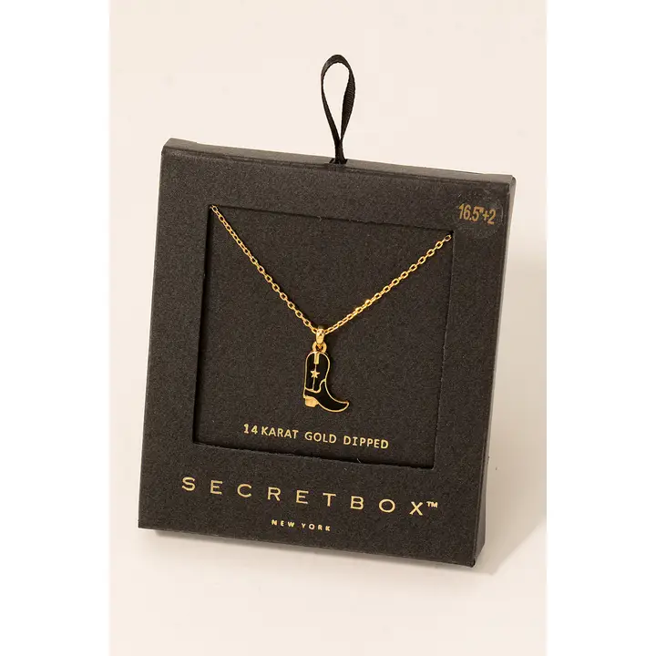 Secret Box Charm Necklace ~ Boot - Image 2