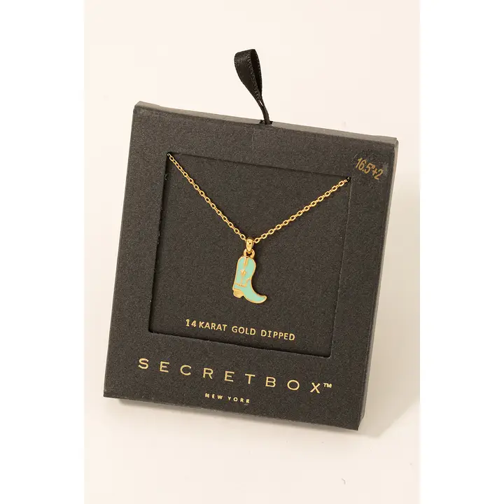 Secret Box Charm Necklace ~ Boot - Image 3