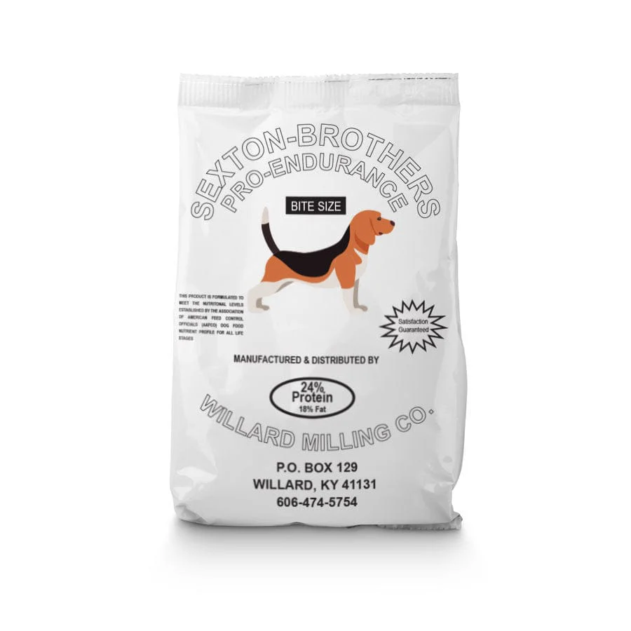 Sexton Brothers Dog Feed ~ White Bag