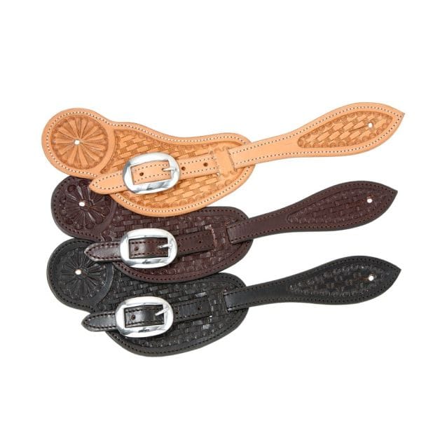 Shaped Basketweave Spur Strap