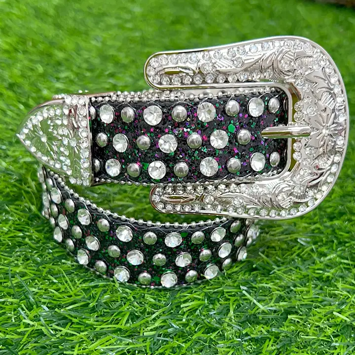 Shimmery Belt ~ Black Multi