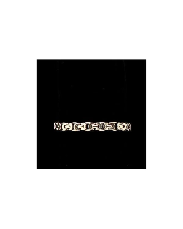 Silver Strike Bracelet ~ Folded Loop