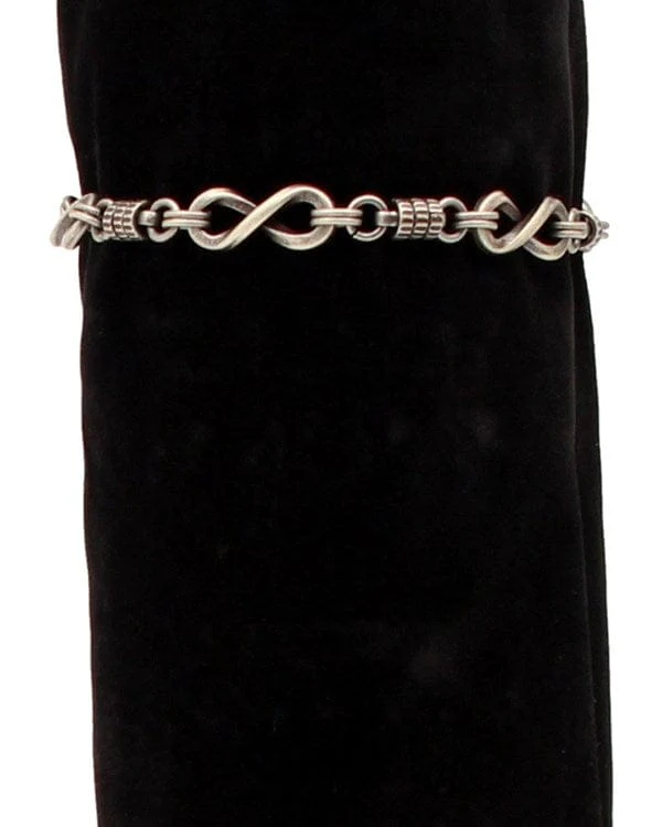 Silver Strike Bracelet ~ Infinity Link