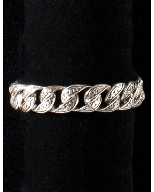 Silver Strike Bracelet ~ Large Link