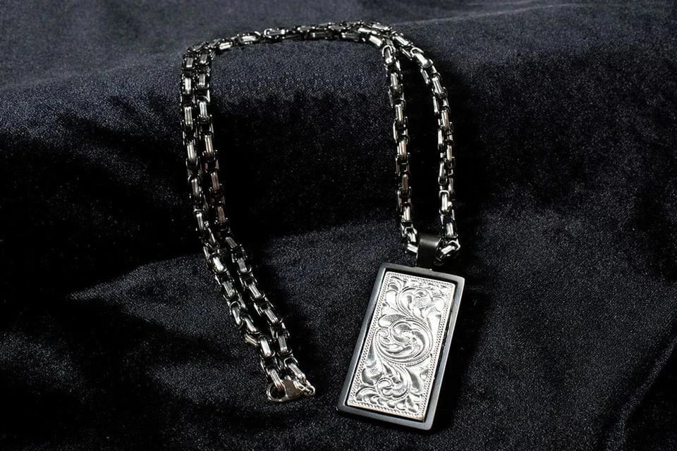 Silver Strike ~ Engraved Scroll