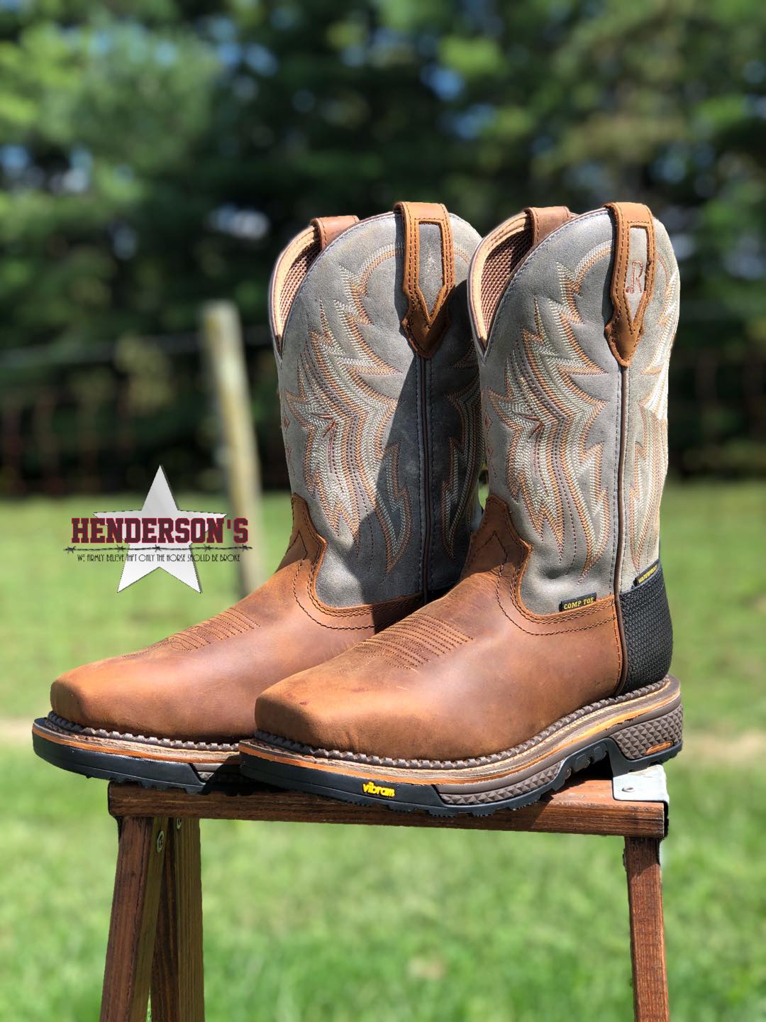 Smoke Grey Hazel Bay Cowhide ~ Waterproof Comp Toe