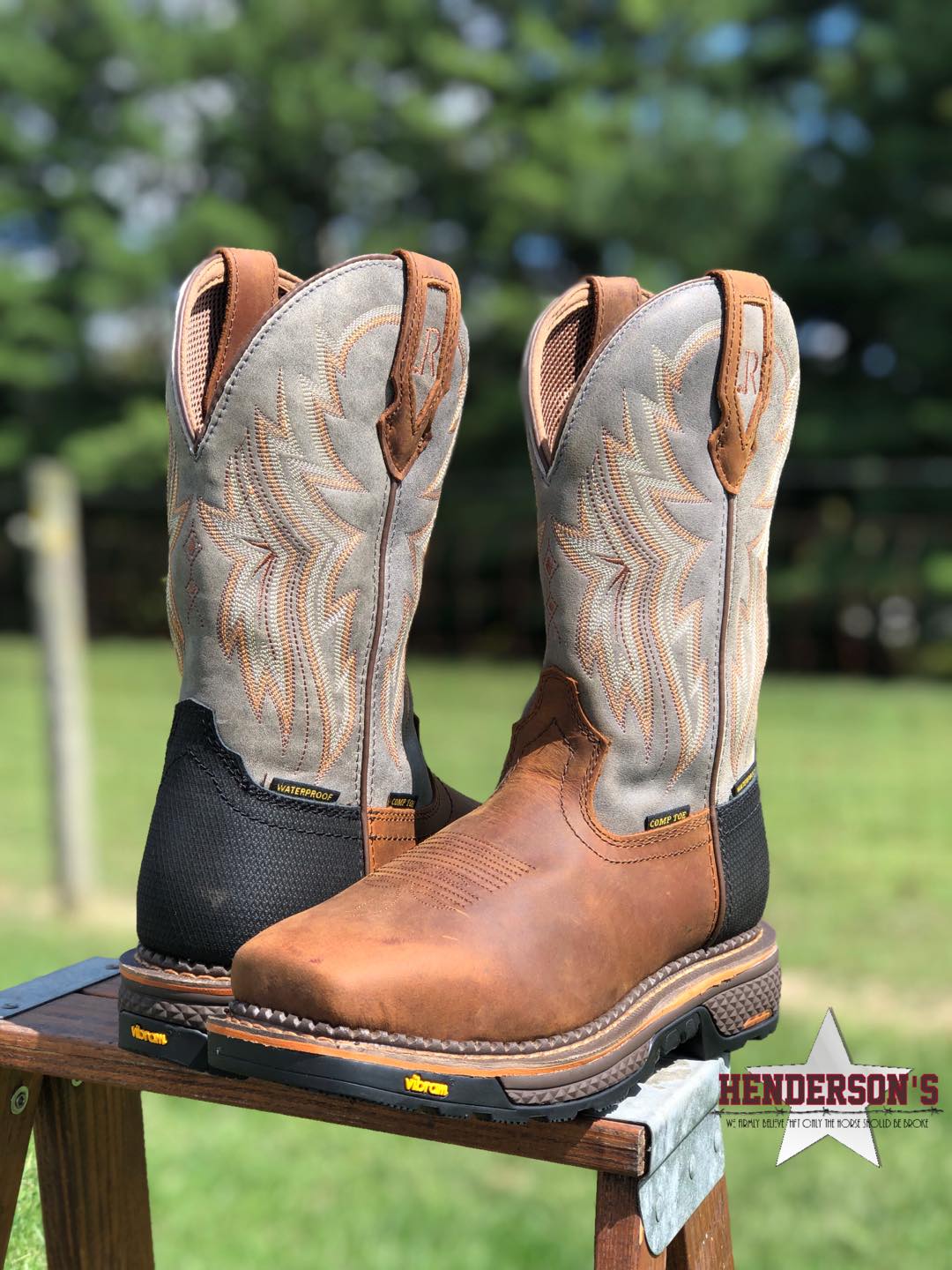 Smoke Grey Hazel Bay Cowhide ~ Waterproof Comp Toe - Image 3