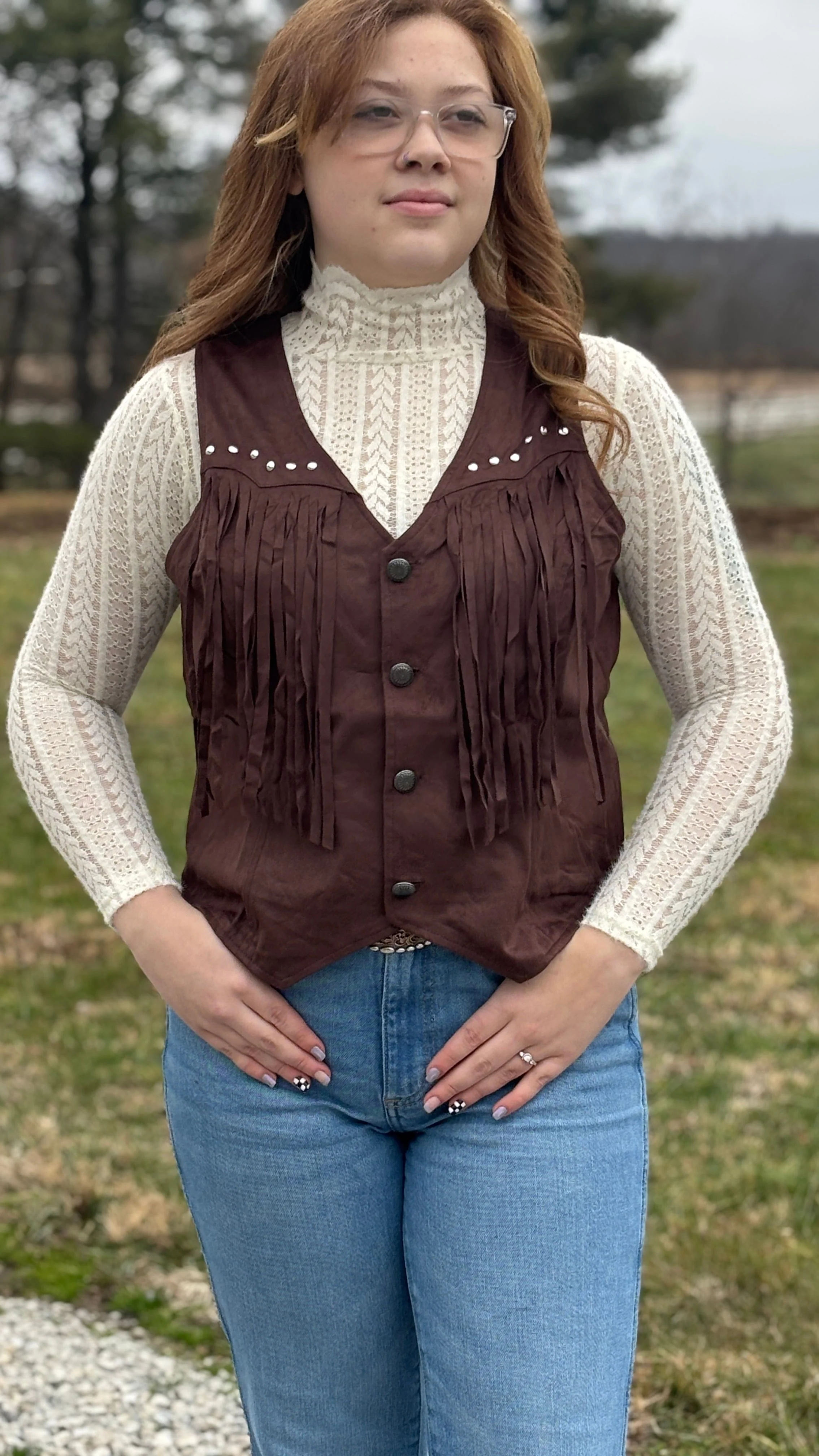 Soft Knit Lace High Neck Layering Top