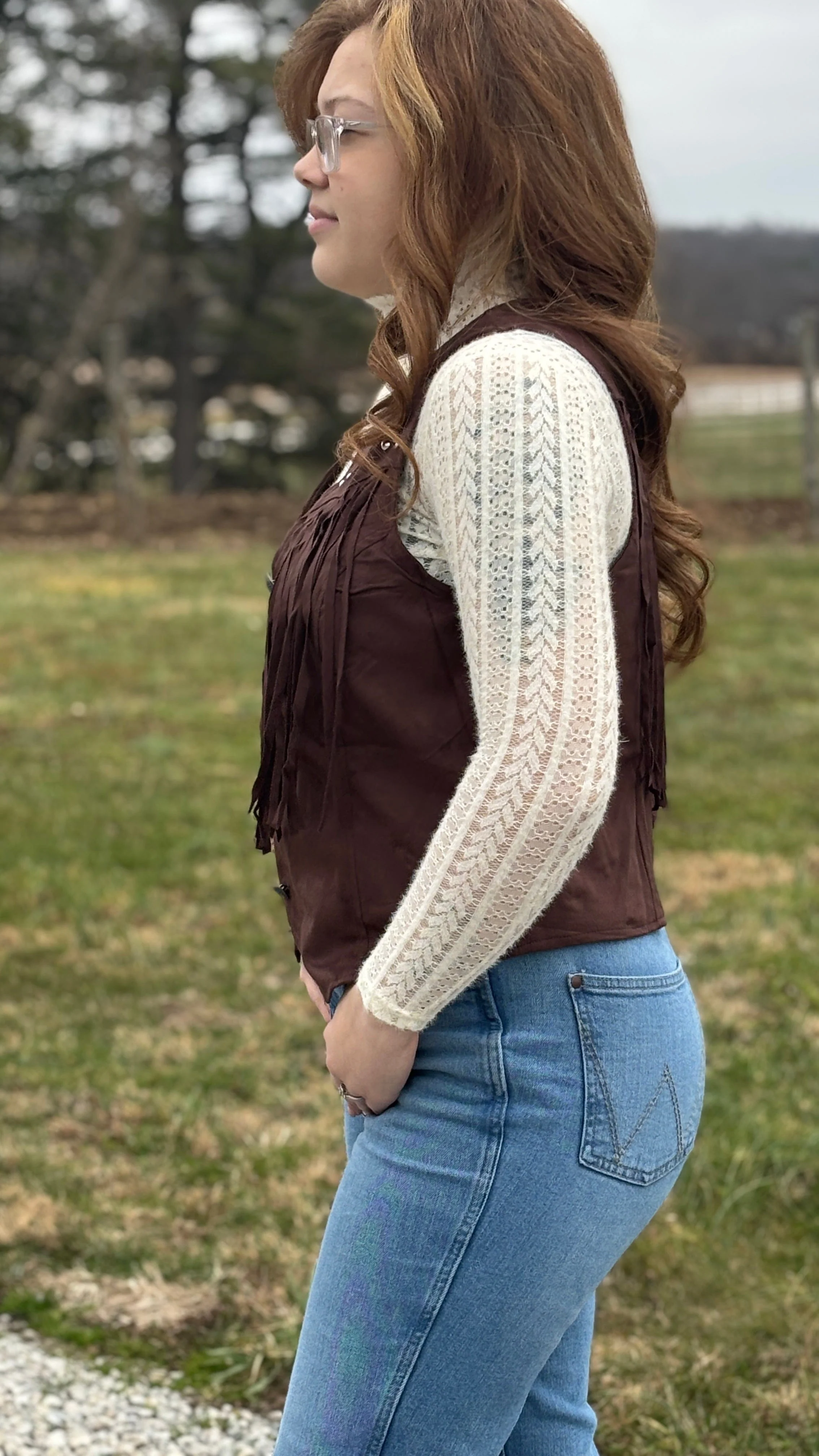 Soft Knit Lace High Neck Layering Top - Image 4