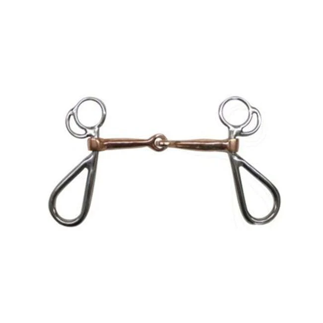 SS Snaffle Bit W/5" Copper Mouth
