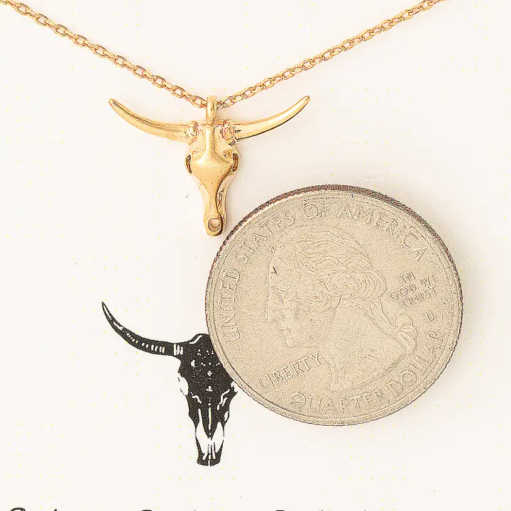 Stand Strong Longhorn Pendant Necklace - Image 3