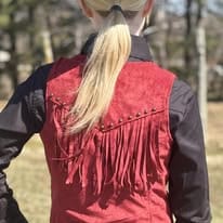 Studded Microsuede Vest by Rock & Roll - Image 3