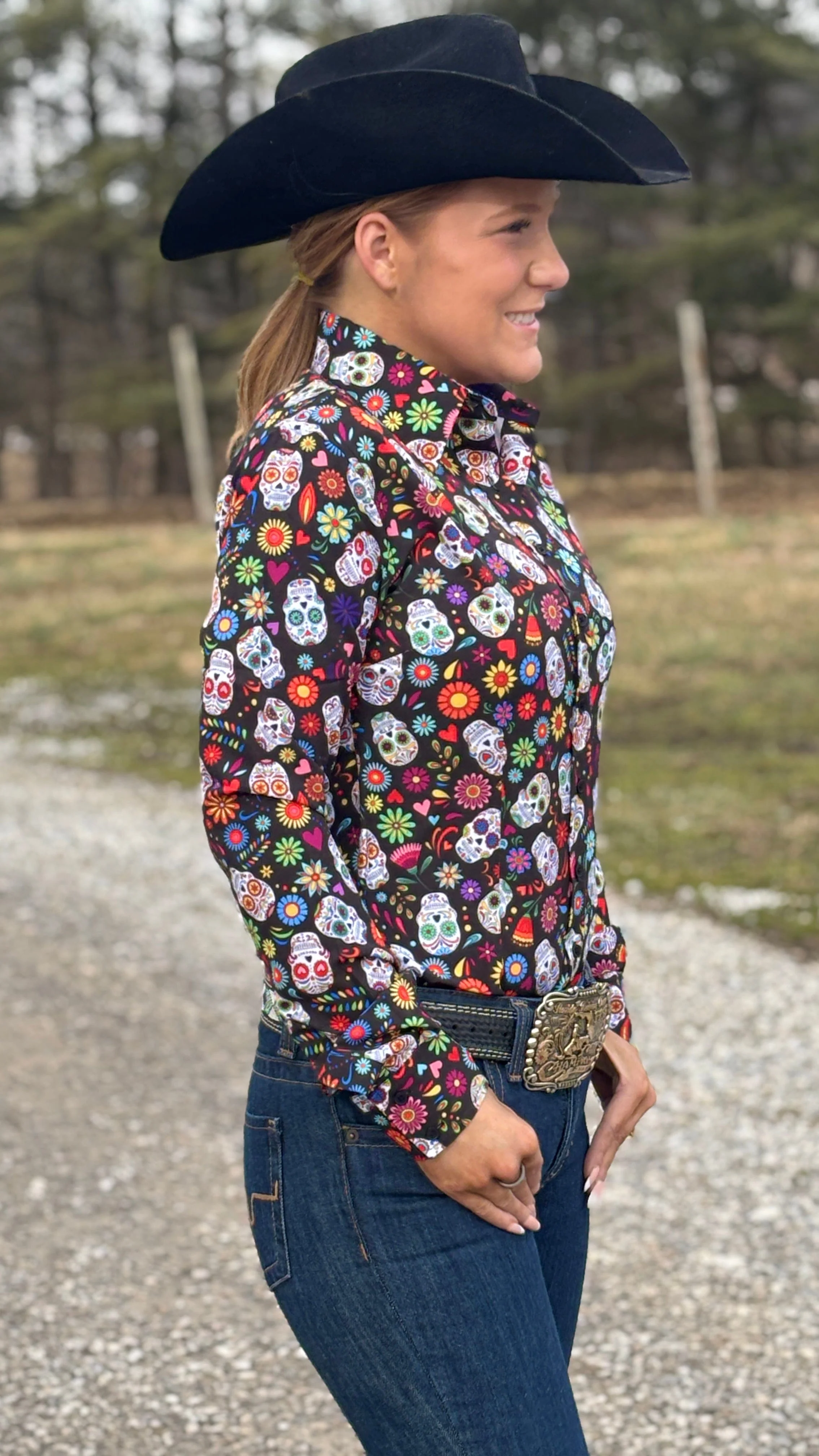 Sugar Skull Easy Care Shirt - Image 2