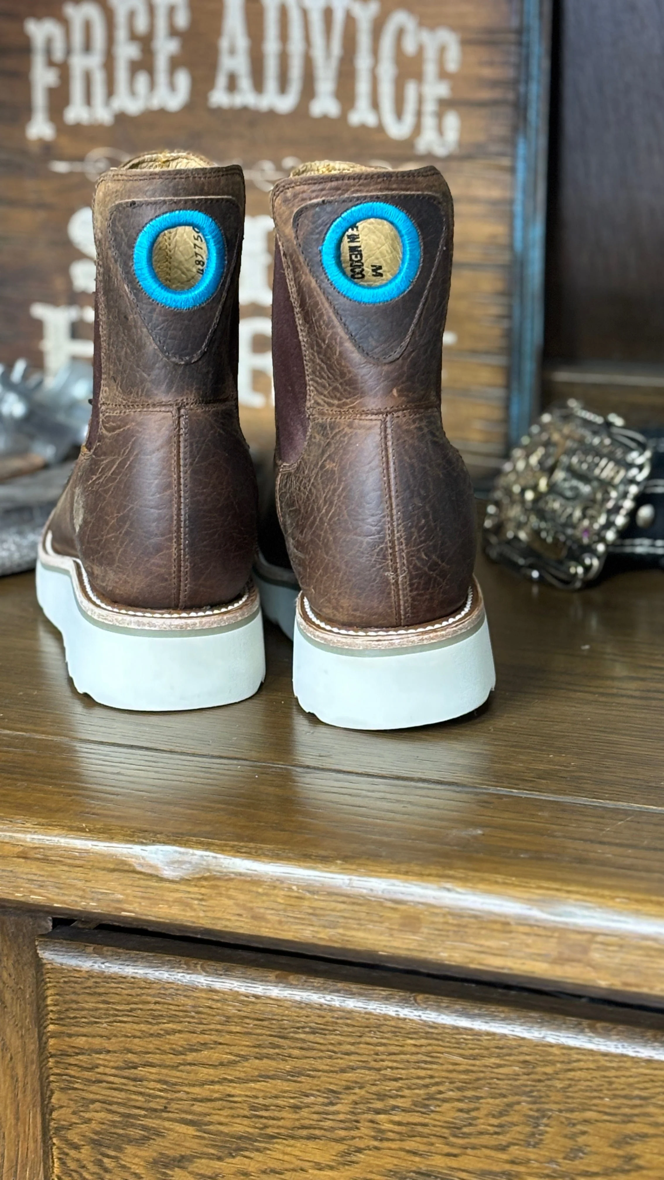 Swedge Distress Bison Boots by Macie Bean - Image 3