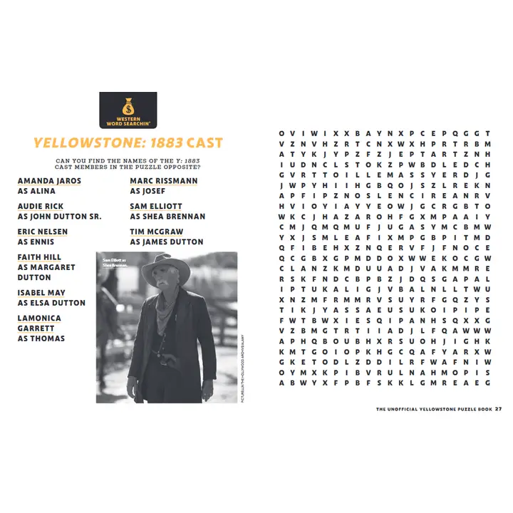 The Unofficial Yellowstone Puzzle Book - Image 3